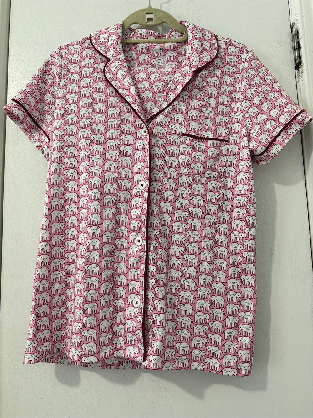 Roller Rabbit Hathi Elephant Print Pajama Set